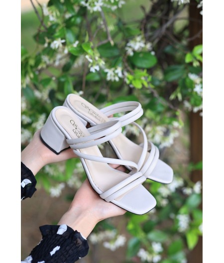 Sarai Ten Cilt Topuklu Terlik