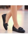 Maise Siyah Cilt Babet Ayakkabı