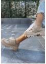 Jenda Nude Cilt Bağcıklı Oxford Ayakkabı