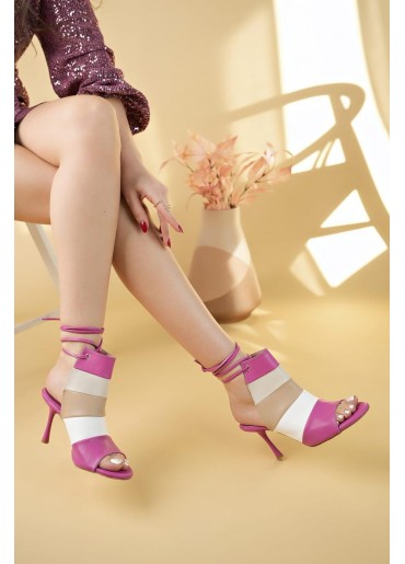 Miwa Fuşya Cilt Renkli Topuklu Ayakkabı