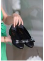 Coci Siyah Cilt Babet Ayakkabı