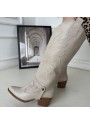 Jilla Bej Cilt Tak Çıkar Topuklu Bot ve Çizme Jilla Bej Cilt Tak Çıkar Topuklu Bot ve Çizme
