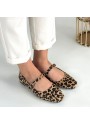 Linni Leopar Süet Babet Ayakkabı