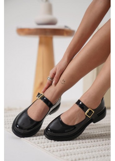 Yokox Siyah Rugan Oxford Ayakkabı