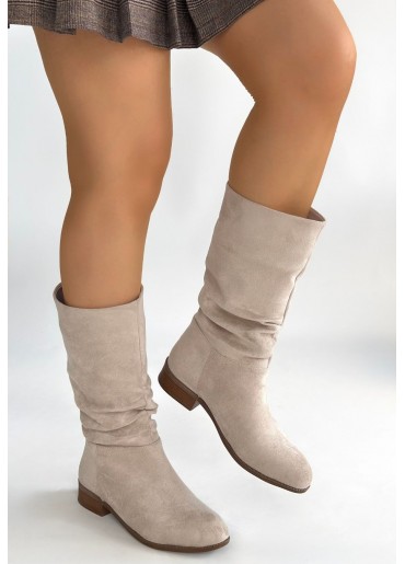 Plod Bej Süet Çizme