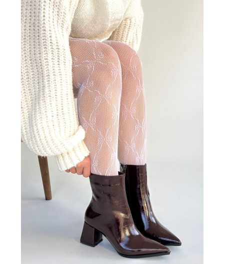 Mosy Bordo Rugan Topuklu Bot Mosy Bordo Rugan Topuklu Bot