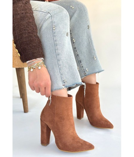 Loora Vizon Süet Topuklu Bot Loora Vizon Süet Topuklu Bot