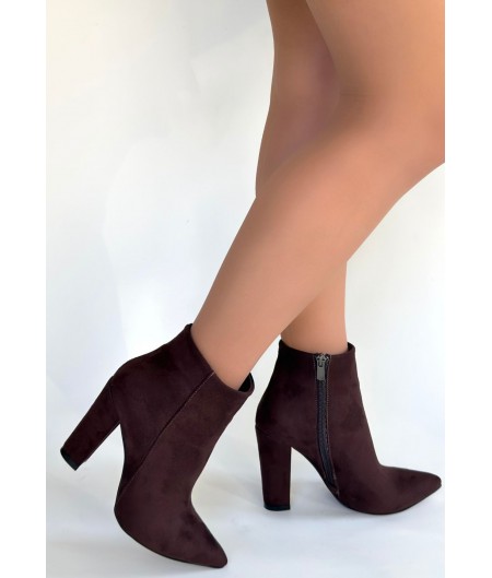 Loora Açık Kahve Süet Topuklu Bot Loora Açık Kahve Süet Topuklu Bot