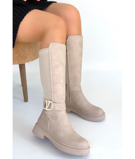 Diona Bej Nubuk Çizme