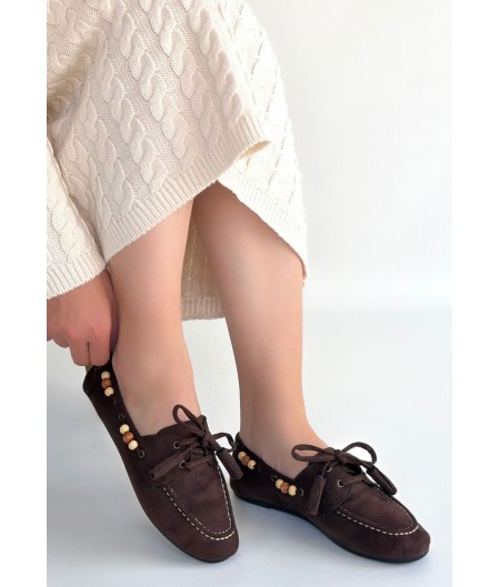 Elora Kahve Süet Babet