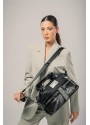 Olwa Siyah Cilt Kol ve Omuz Çantası