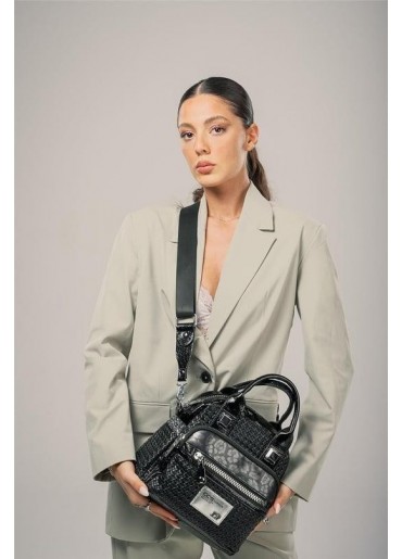 Ewal Siyah Cilt Kol ve Omuz Çantası