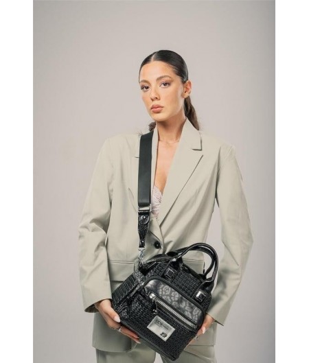 Ewal Siyah Cilt Kol ve Omuz Çantası