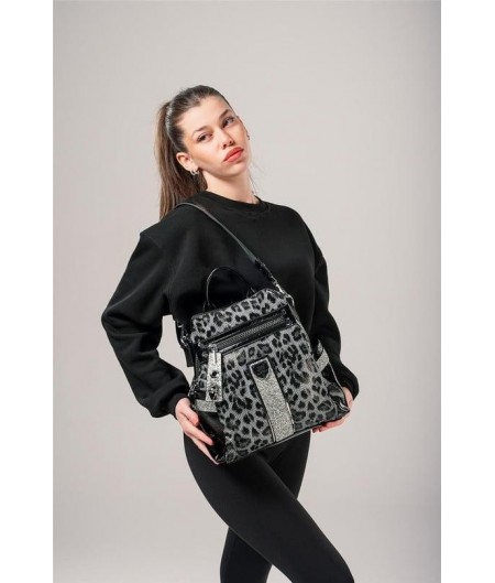 Poge Gri Cilt Kol ve Sırt Çantası Poge Gri Cilt Kol ve Sırt Çantası