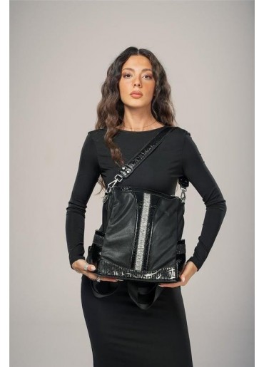 Ejya Siyah Cilt Kol Ve Omuz Çantası