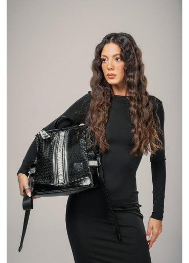 Pely Siyah Cilt Kol ve Sırt Çantası