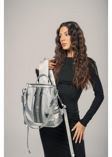 Pely Gri Cilt Kol ve Sırt Çantası