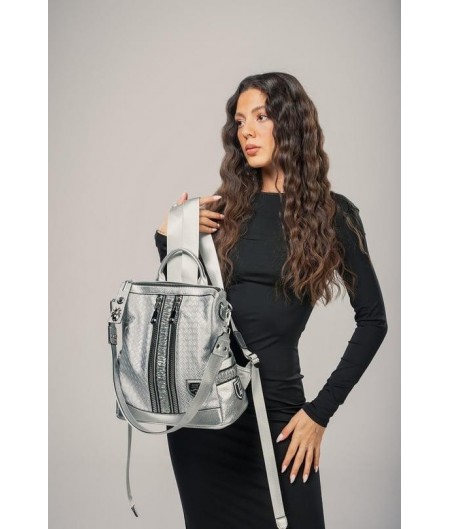 Pely Gri Cilt Kol ve Sırt Çantası Pely Gri Cilt Kol ve Sırt Çantası