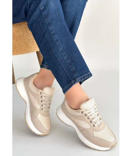 Slar Vizon Cilt Bağcıklı Spor Ayakkabı