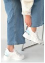Weor Beyaz Triko Bağcıklı Spor Ayakkabı