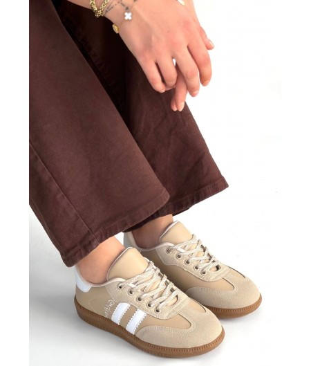 Zerti Bej Cilt Bağcıklı Spor Ayakkabı