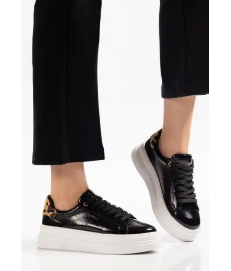 Jetan Siyah Rugan Bağcıklı Spor Ayakkabı