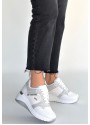 Geja Beyaz Cilt Bağcıklı Spor Ayakkabı