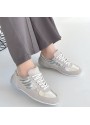 Jawen Gri Nubuk Gümüş Detaylı Spor Ayakkabı