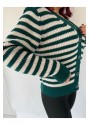 Heartify Yeşil Beyaz  Ceket