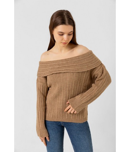 Detto Camel Degaje Yaka Fitilli Kazak