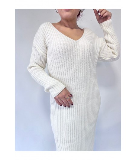 Treo Beyaz Triko Elbise