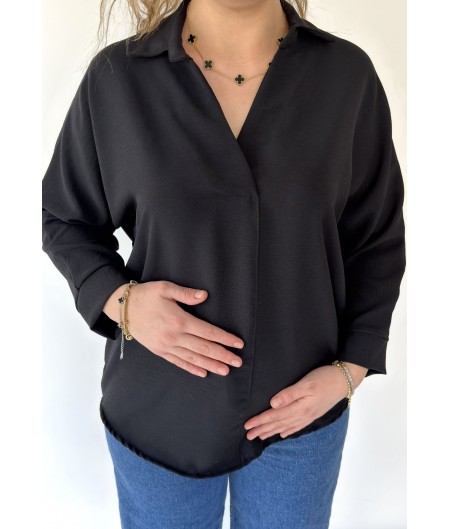 Witor Siyah Yarasa Kol Gömlek