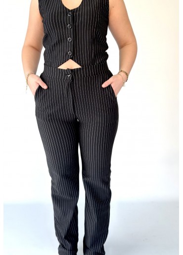 Gran Siyah Pantolonlu Yelekli Takım