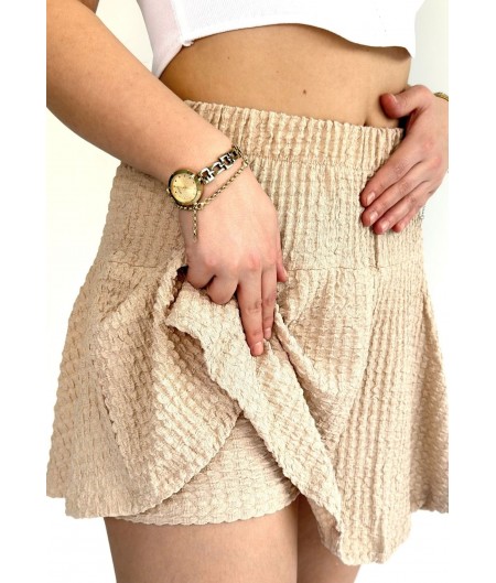 Sıby Bej Şort Etek