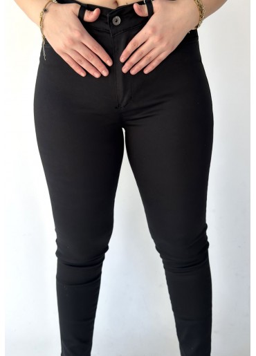 Nelin Siyah Likralı Kot Pantolon