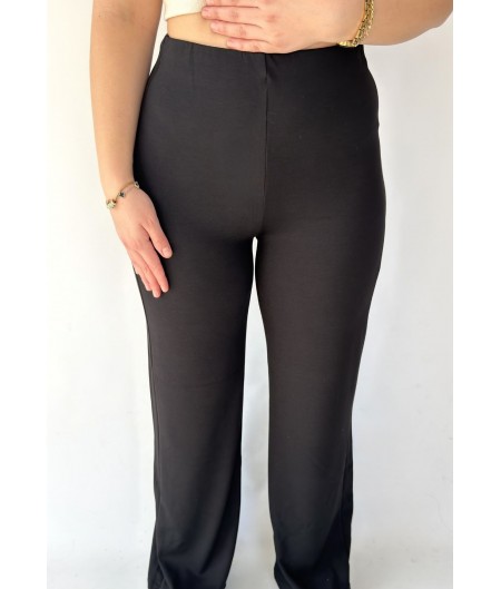 Gijja Siyah Beli Lastikli Bol Paça Pantolon Gijja Siyah Beli Lastikli Bol Paça Pantolon