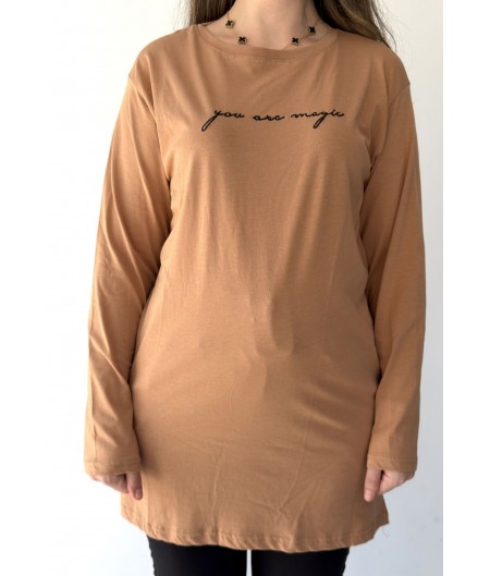 Hetta Camel Uzun Kollu Tişört