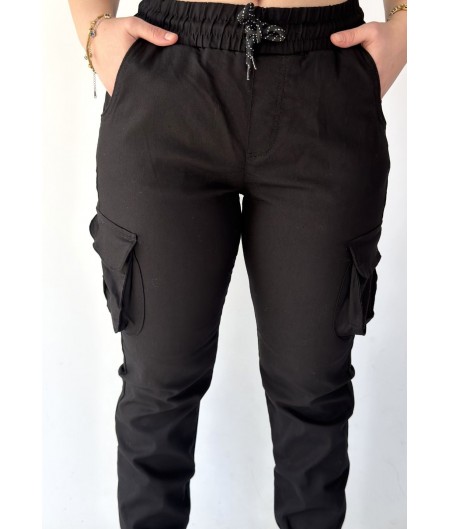 Gixa Siyah Kot Kargo Pantolon