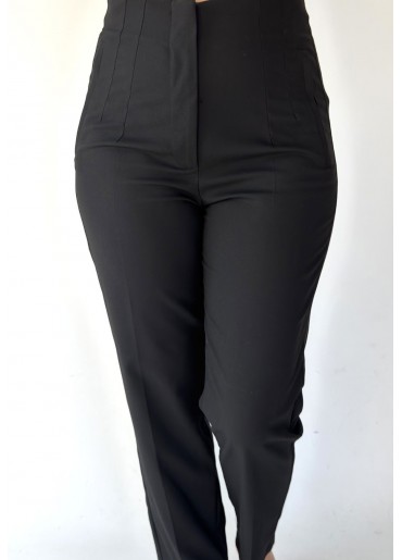 Faxin Siyah Kumaş Pantolon