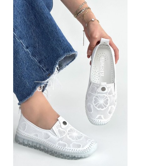 Rinna Beyaz Deri Spor Ayakkabı Rinna Beyaz Deri Spor Ayakkabı