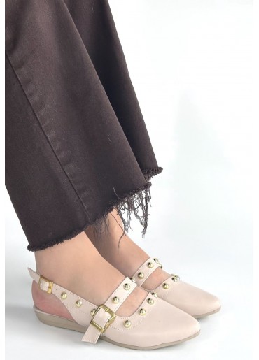 Jorwi Bej Cilt Babet Ayakkabı